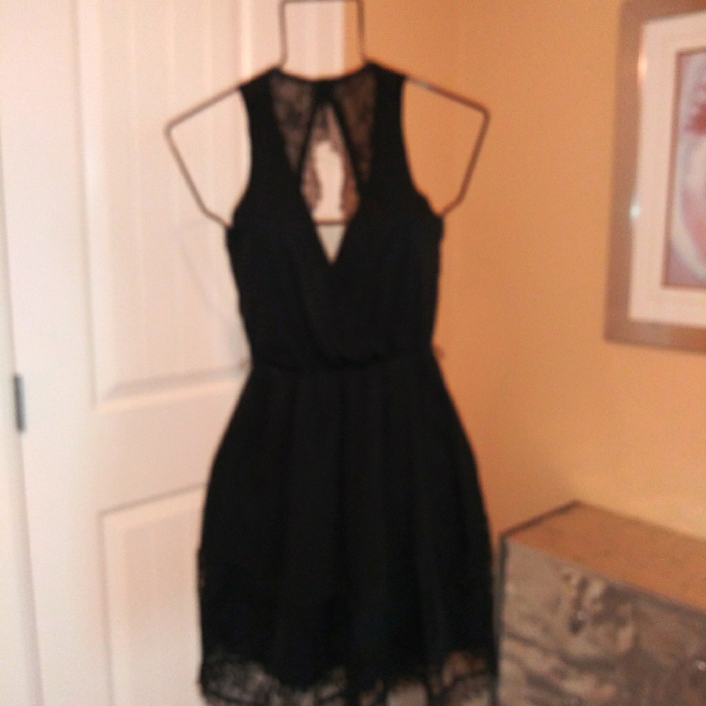 Lace trimmed Cocktail dress